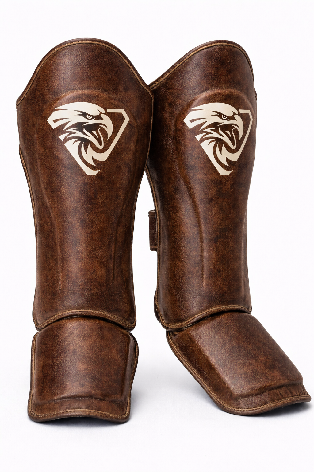 PROUSA Heritage Leather Elite Strike Shin Guards – Vintage Brown