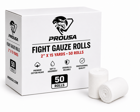 PROUSA Professional Fight Gauze Roll – 2” x 15 Yards | 50 Roll Box