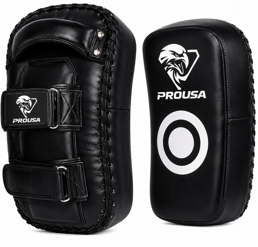 PROUSA Apex Leather Thai Kick Pad | Professional Trainer Series