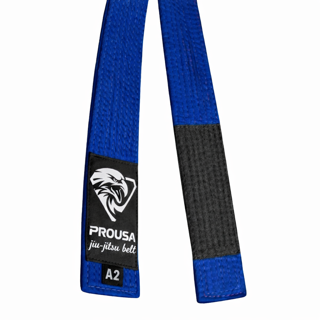 PROUSA Blue BJJ Belt – Brazilian Jiu Jitsu Rank Belt for Training and Competition